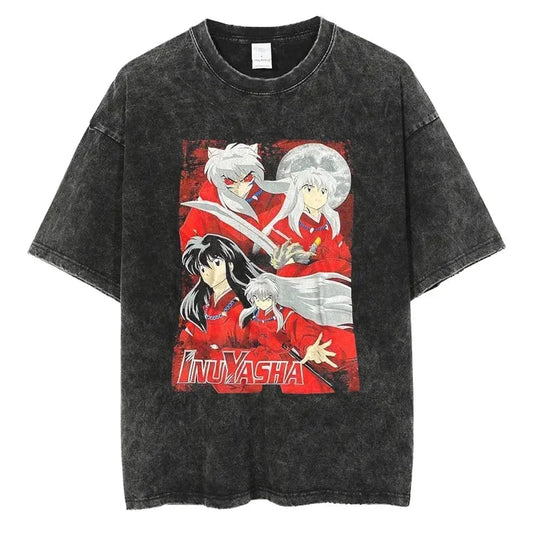 Inuyasha Shirt Vintage Style Anime Shirt Style007
