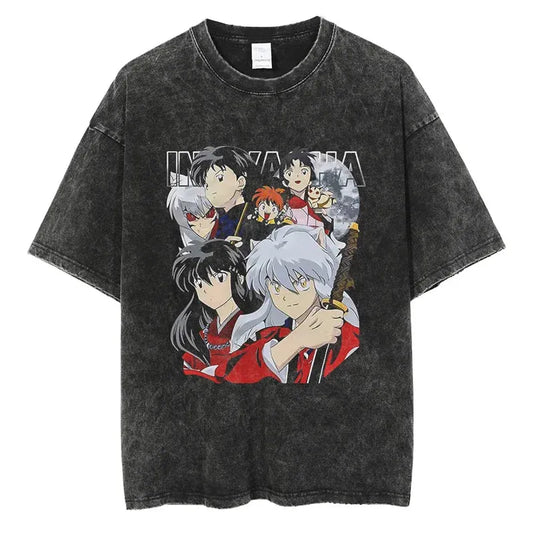 Inuyasha Shirt Vintage Style Anime Shirt Style004