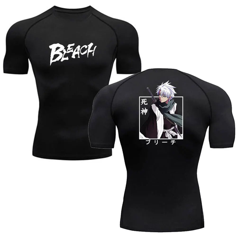 Bleach Anime Compression Shirt ‚Äì Men's Breathable Rash Guard Style004