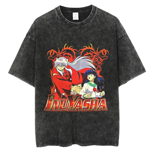 Inuyasha Shirt Vintage Style Anime Shirt Style001
