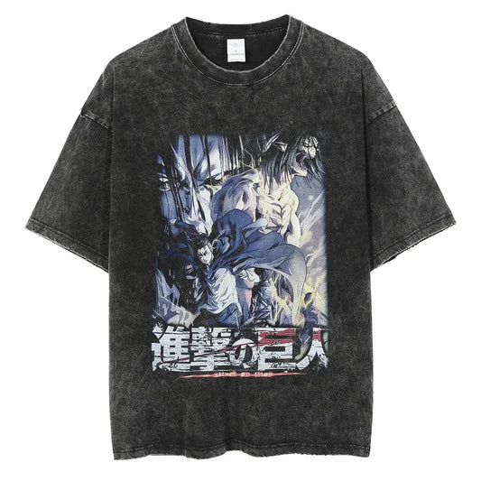 Attack On Titan Eren Yeager Shirt Vintage Style Anime Shirt Style001