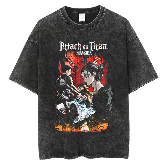 Attack On Titan Shirt Vintage Style Anime Shirt Style002