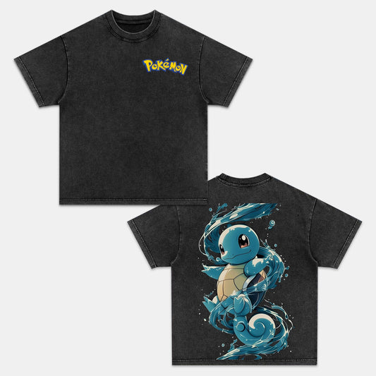SQUIRTLE UNISEX ANIME INSPIRED VINTAGE T-SHIRT‰∏®POK√âMON Style001