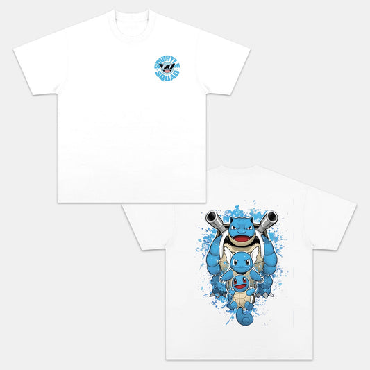 SQUIRTLE UNISEX ANIME INSPIRED VINTAGE T-SHIRT‰∏®POK√âMON Style002