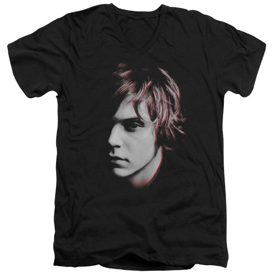 American Horror Story Tate Mens Slim Fit V-Neck T Shirt Black