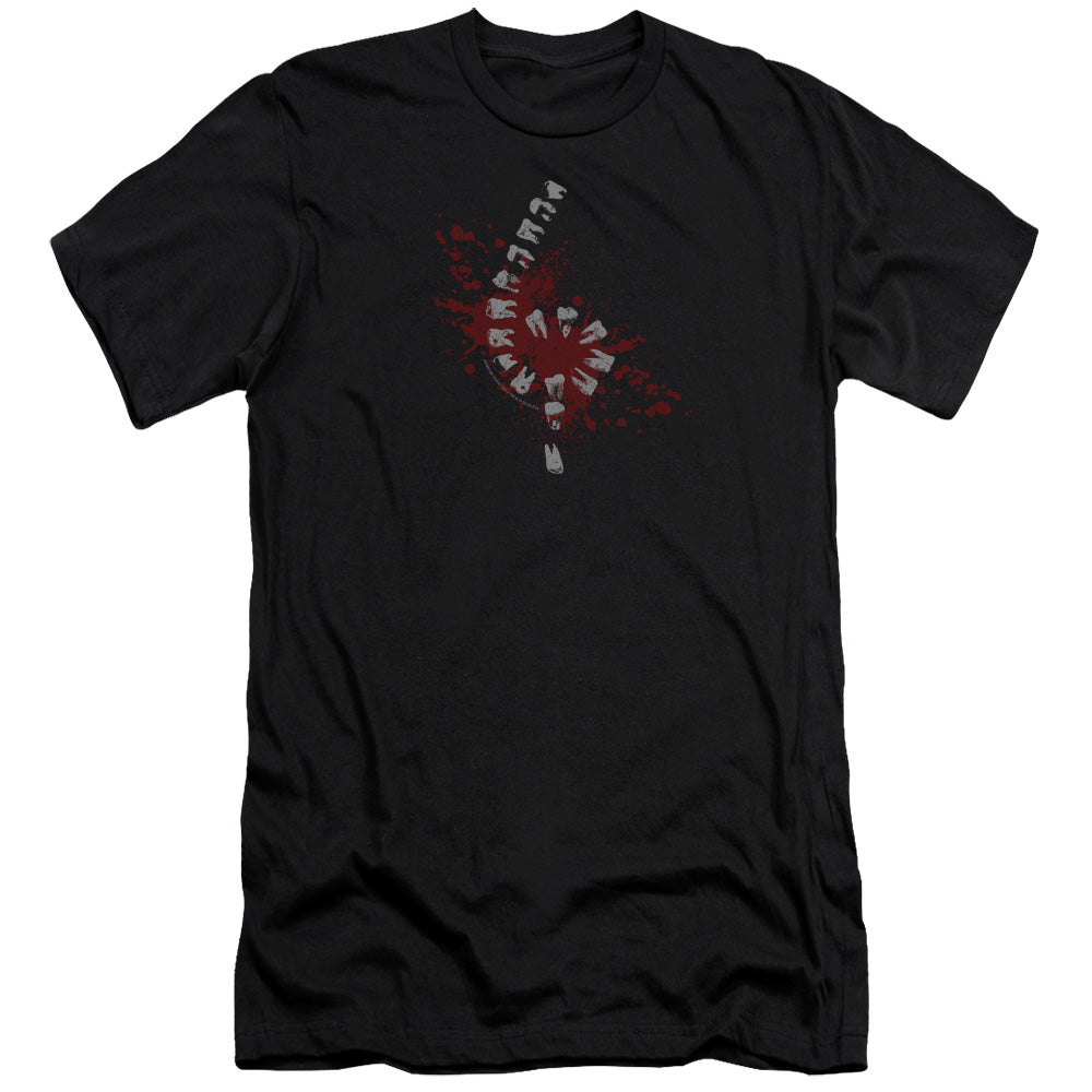 American Horror Story Teeth Premium Bella Canvas Slim Fit Mens T Shirt Black