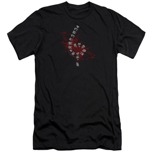 American Horror Story Teeth Slim Fit Mens T Shirt Black