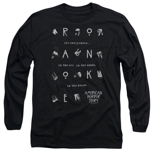 American Horror Story Chatter Box Mens Long Sleeve Shirt Black