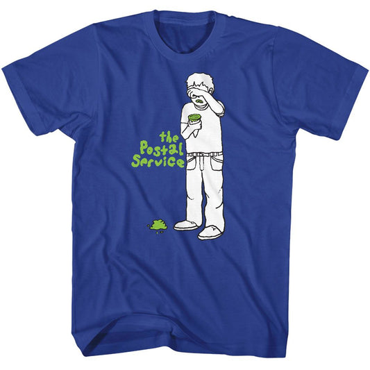 The Postal Service - Ice Cream Boy - American Classics - Solid Blue Adult Short Sleeve T-Shirt