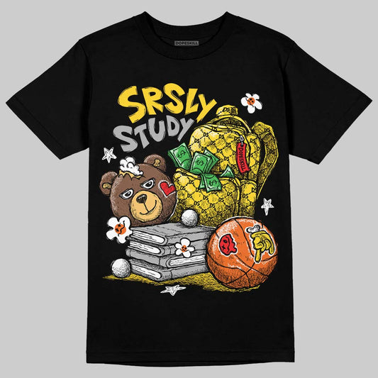 Black Tour Yellow AJ 4 Thunder DopeSkill T-Shirt SRSLY Study Graphic