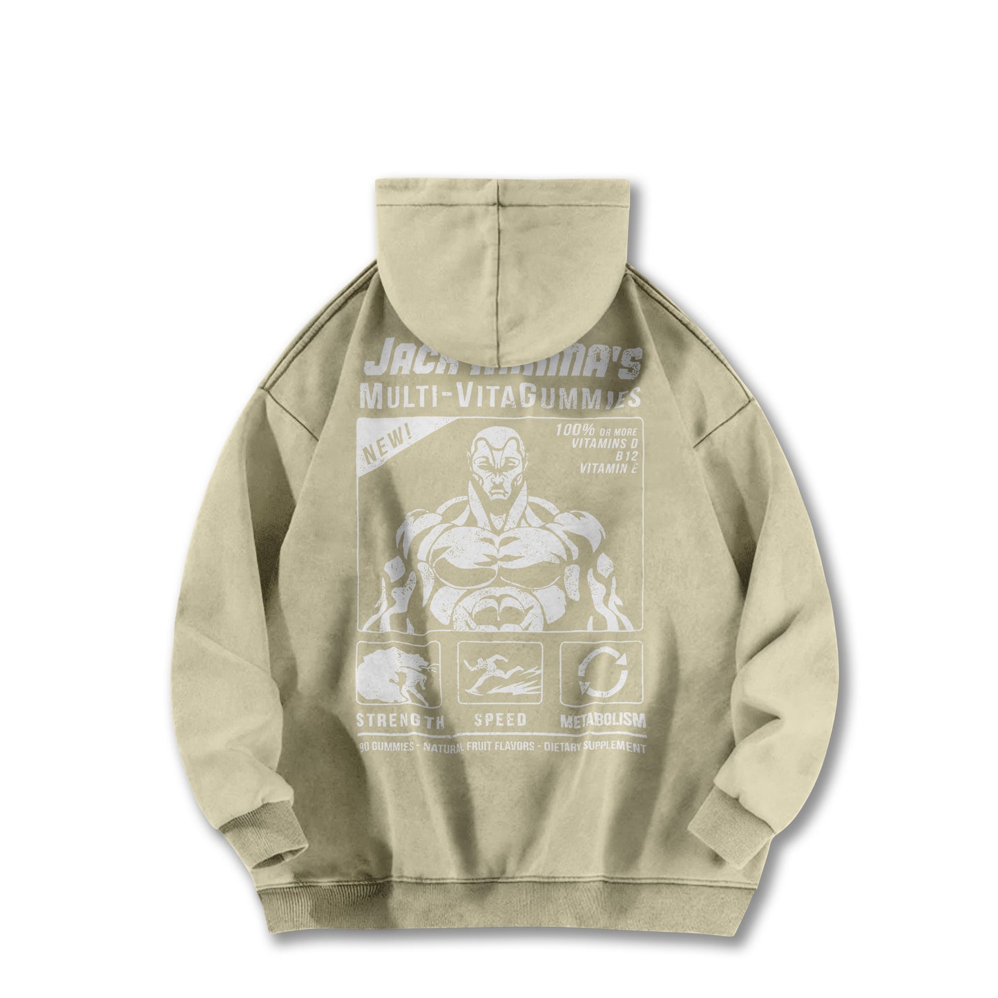 Baki - Jack Hanma's Multi-VitaGummies Vintage¬†Hoodie