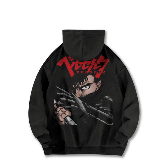 Berserk Black Swordsman V3 Vintage¬†Hoodie