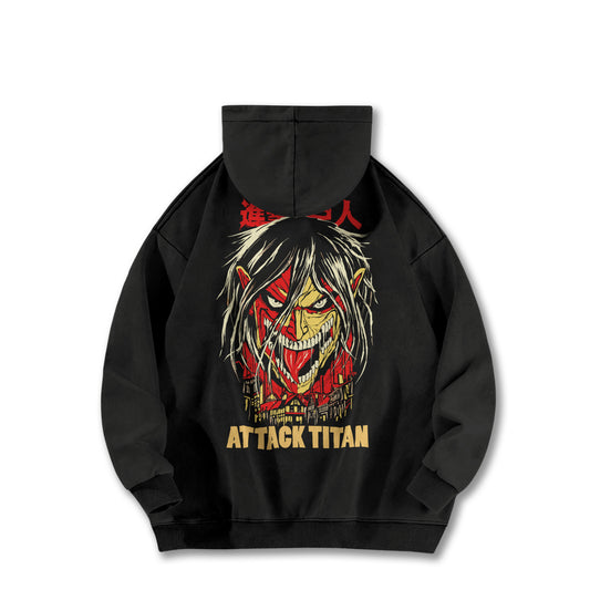 Attack on Titan Eren Yeager Attack Titan V2 Vintage¬†Hoodie