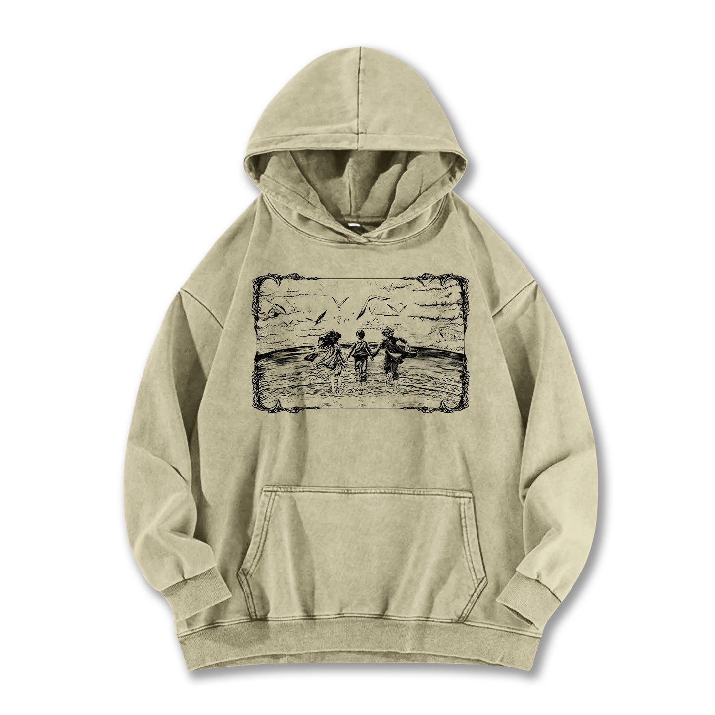 Attack on Titan Eren, Mikasa & Armin Vintage¬†Hoodie