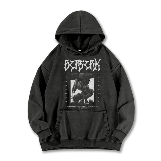 Berserk Black Swordsman V2 Vintage¬†Hoodie