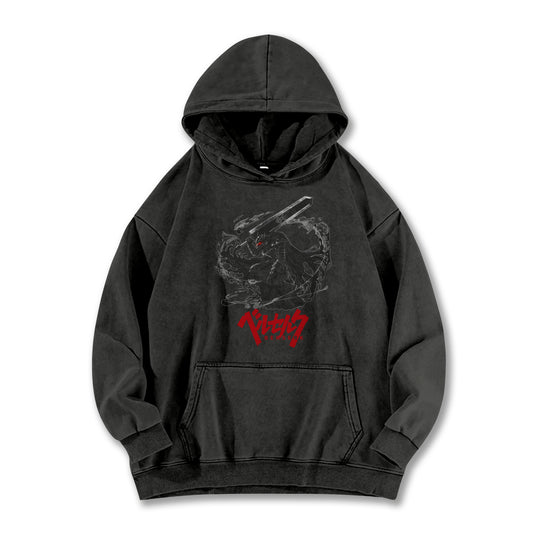 Berserk Black Swordsman Vintage¬†Hoodie