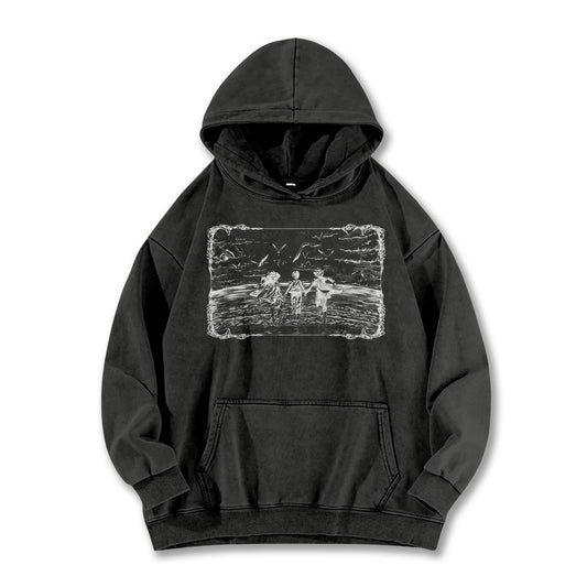 Attack on Titan Eren, Mikasa & Armin Vintage¬†Hoodie