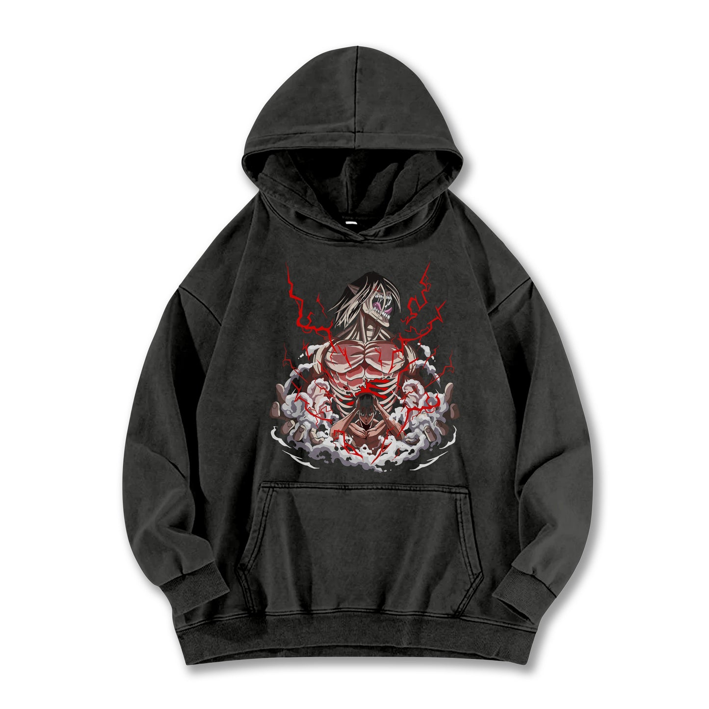 Attack on Titan Eren Yeager Attack Titan V3 Vintage¬†Hoodie