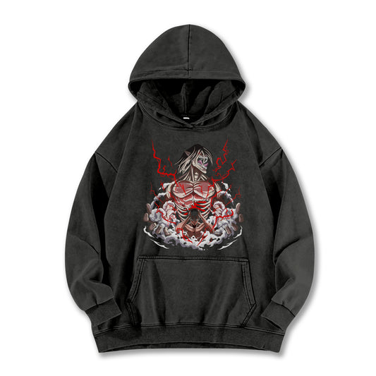 Attack on Titan Eren Yeager Attack Titan V3 Vintage¬†Hoodie