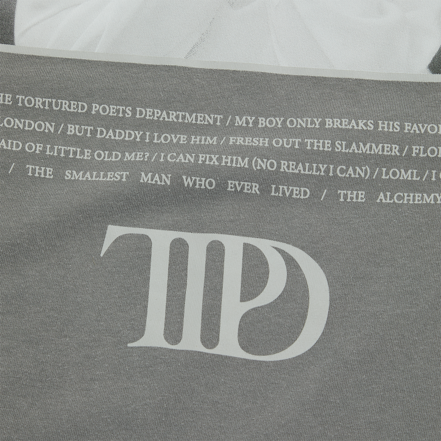 The Tortured Poets Department Gray Photo Long Sleeve T-Shirt