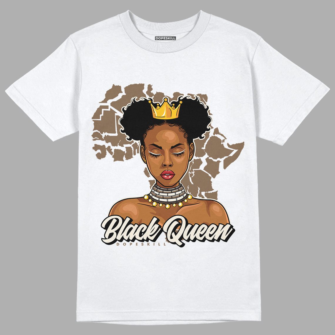AJ 1 Low OG ‚ÄúReverse Mocha‚Äù DopeSkill T-Shirt Black Queen Graphic