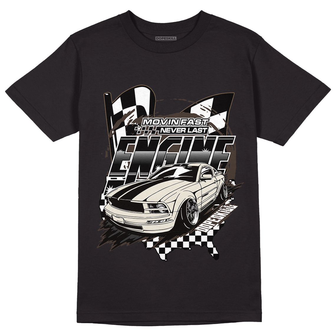AJ 1 Low OG ‚ÄúReverse Mocha‚Äù DopeSkill T-Shirt ENGINE Tshirt Graphic