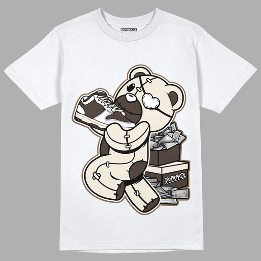 AJ 1 Low OG ‚ÄúReverse Mocha‚Äù DopeSkill T-Shirt Bear Steals Sneaker Graphic