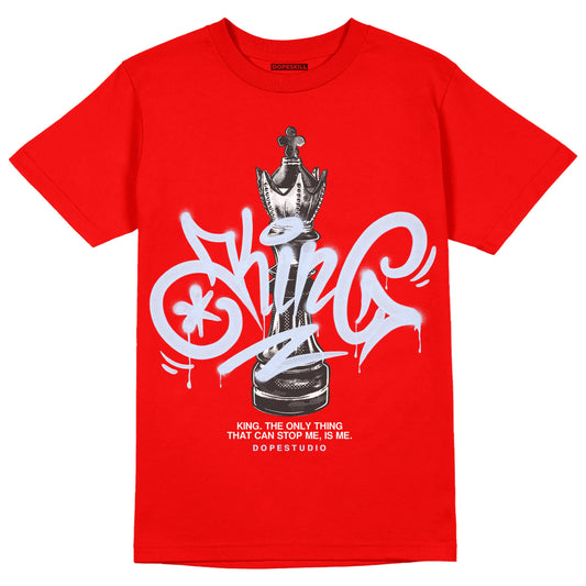 Cherry 11s DopeSkill Varsity Red T-shirt King Chess Graphic