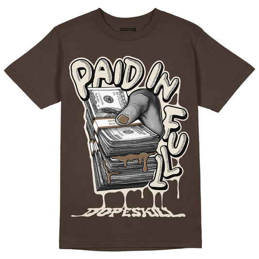 AJ 1 Low OG ‚ÄúReverse Mocha‚Äù DopeSkill Ridgerock T-shirt Paid In Full Graphic