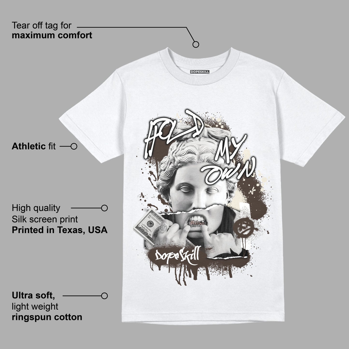 AJ 1 Low OG ‚ÄúReverse Mocha‚Äù DopeSkill T-Shirt Hold My Own Graphic
