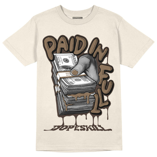 AJ 1 Low OG ‚ÄúReverse Mocha‚Äù DopeSkill Sail T-shirt Paid In Full Graphic