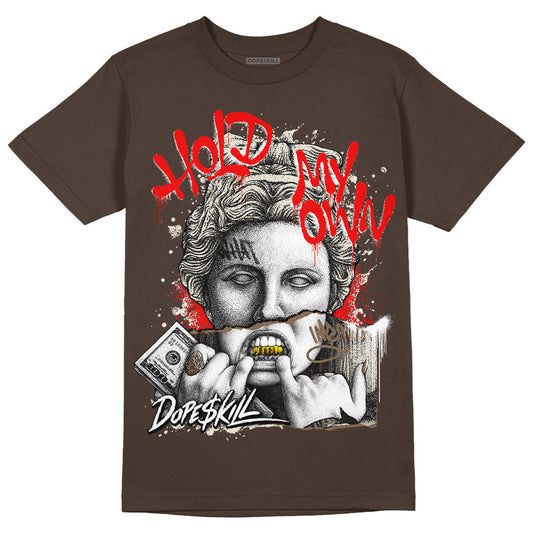 AJ 1 Low OG ‚ÄúReverse Mocha‚Äù DopeSkill Ridgerock T-shirt Hold My Own Graphic