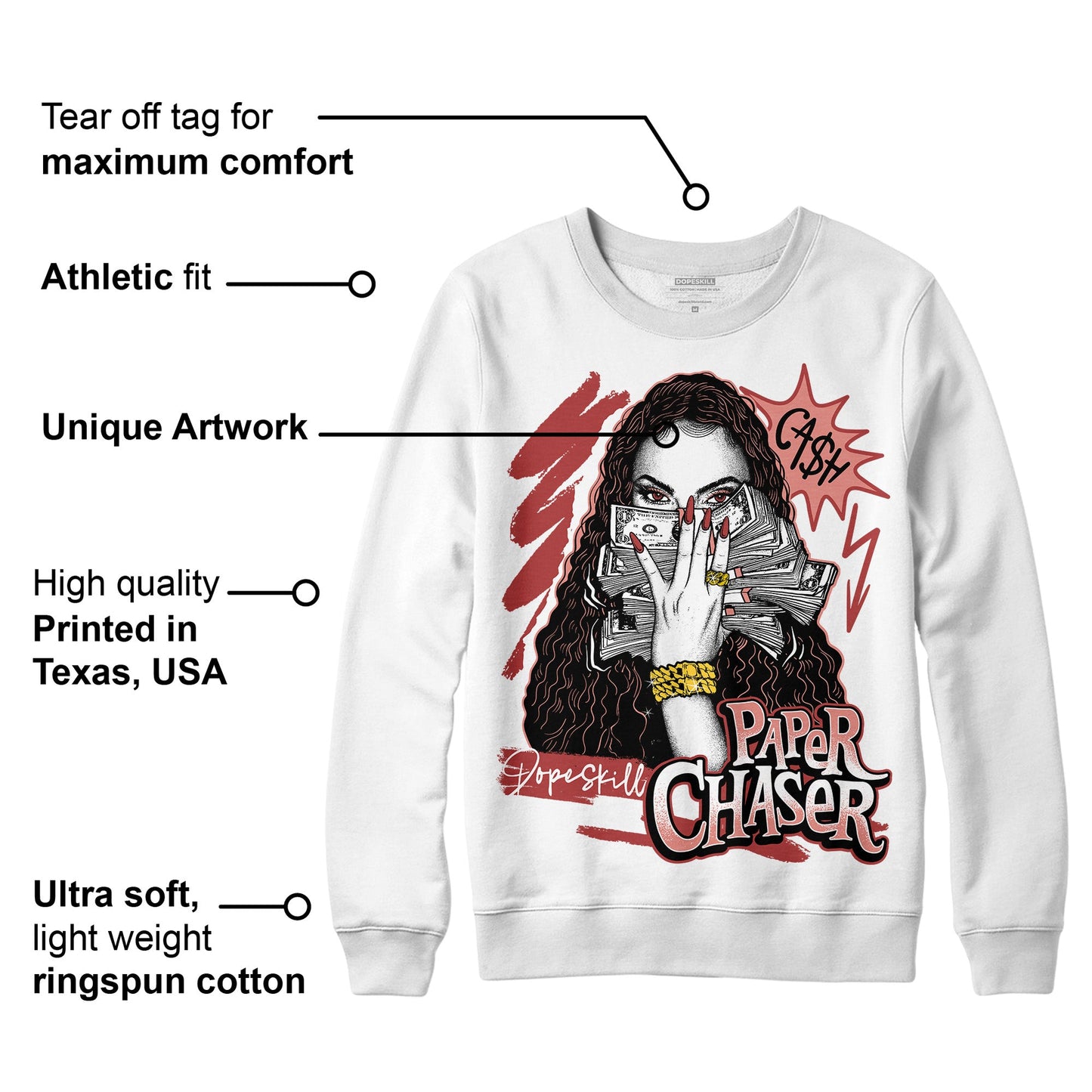 Dune Red 13s DopeSkill Sweatshirt NPC Graphic