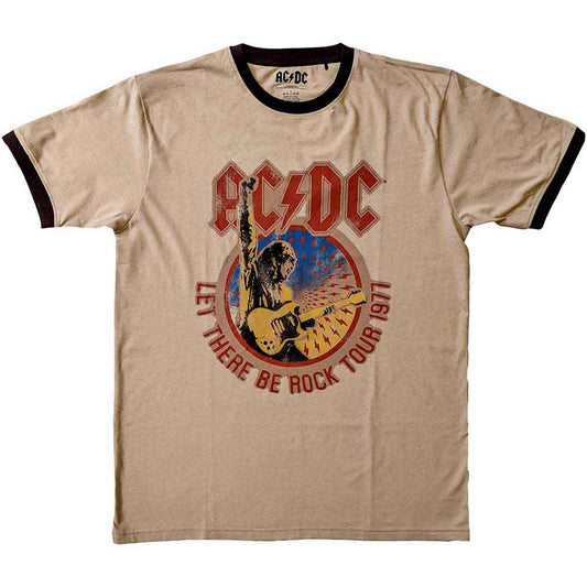 AC/DC Let There Be Rock Tour '77 Mens Ringer T Shirt