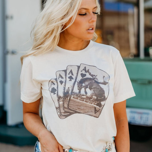 Ace of Cowboys Graphic Tee Shirt