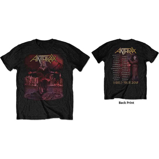 Anthrax  Bloody Eagle World Tour 2018 TShirt Black