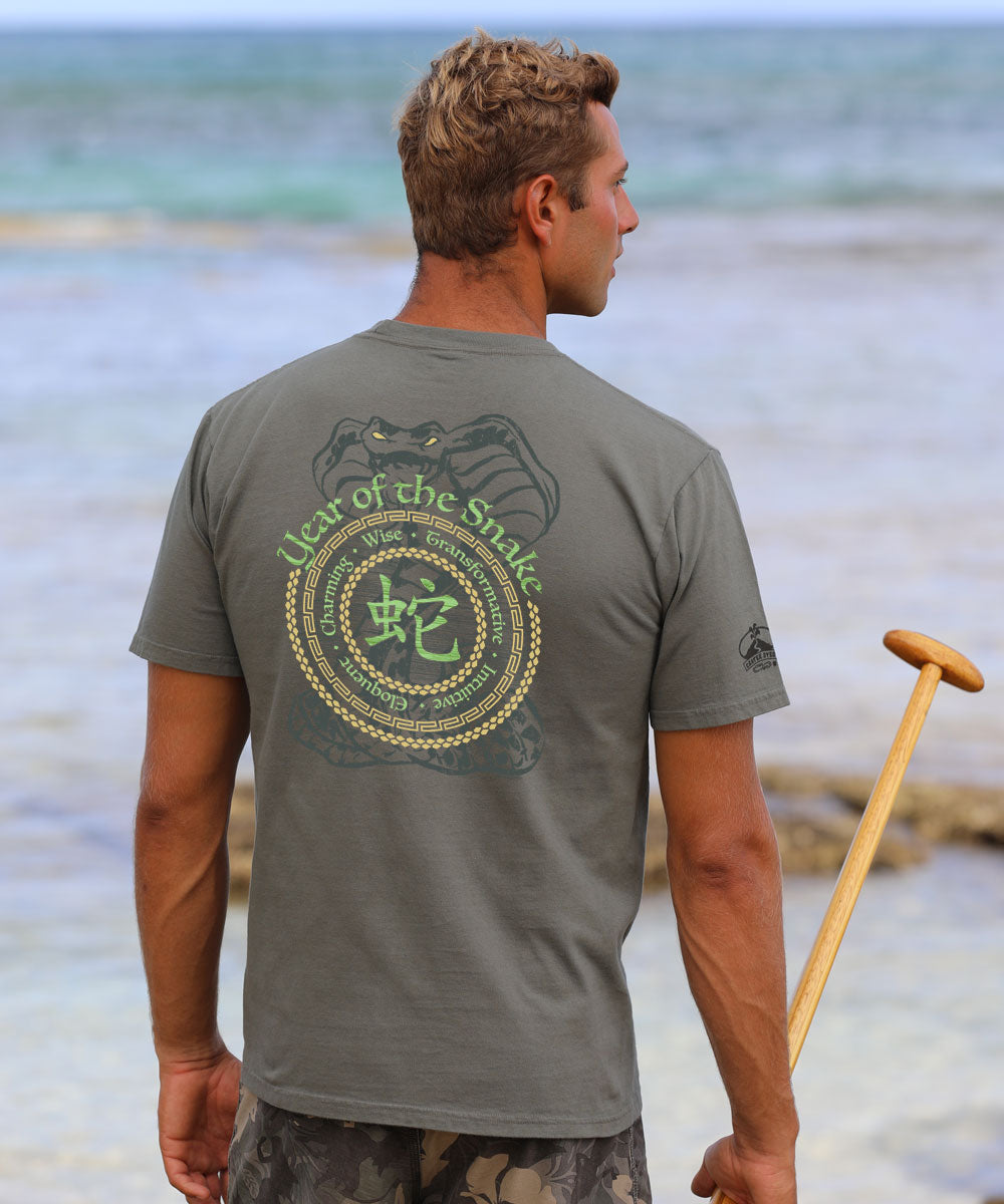 Year Of The Snake Circles 2025 - Crater Dyed¬Æ Short Sleeve Crewneck T-Shirt