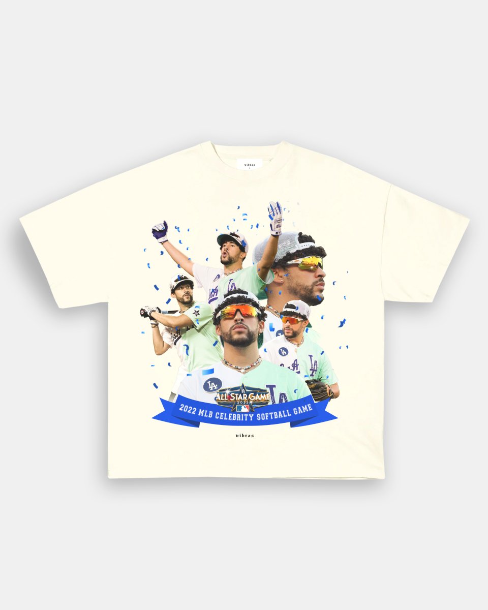BAD BUNNY x DODGERS VINTAGE TEE Style002