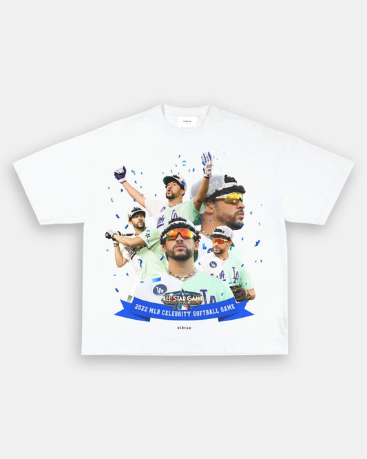 BAD BUNNY x DODGERS VINTAGE TEE Style002