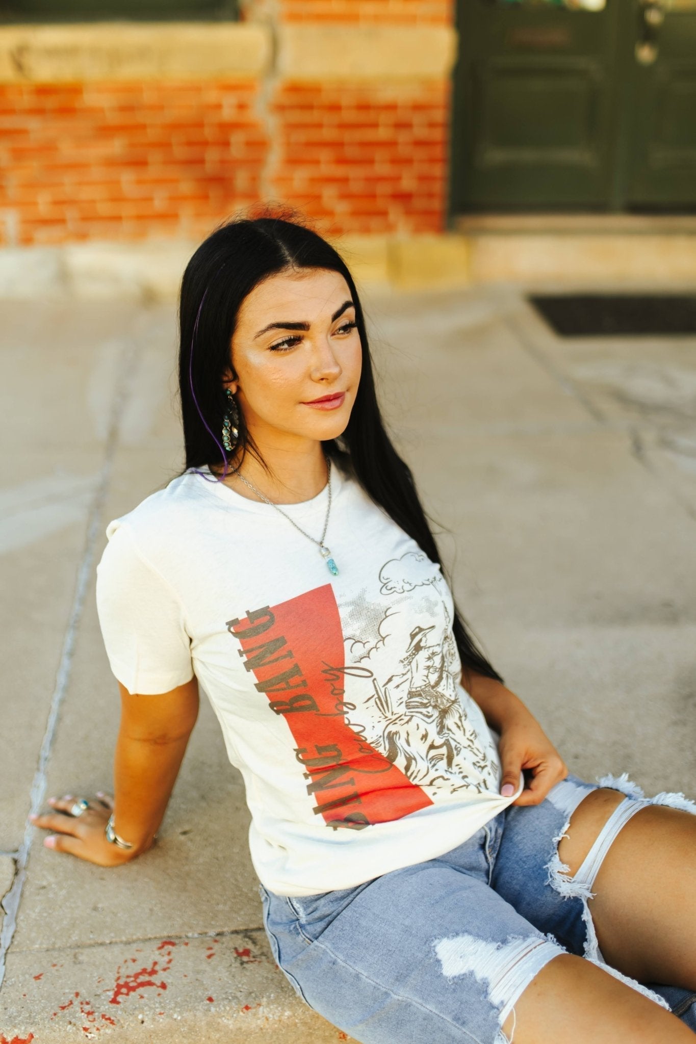 Bang Bang Cowboy Graphic Tee Shirt
