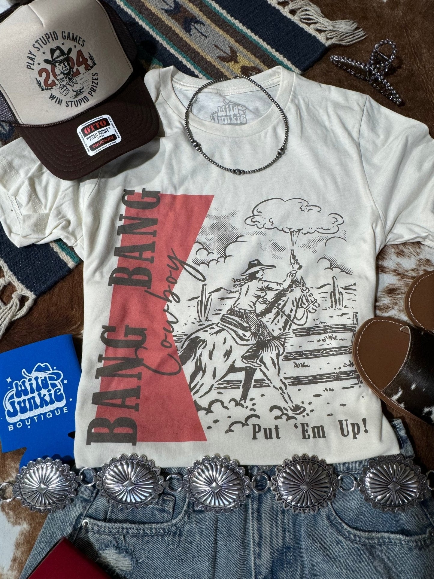 Bang Bang Cowboy Graphic Tee Shirt