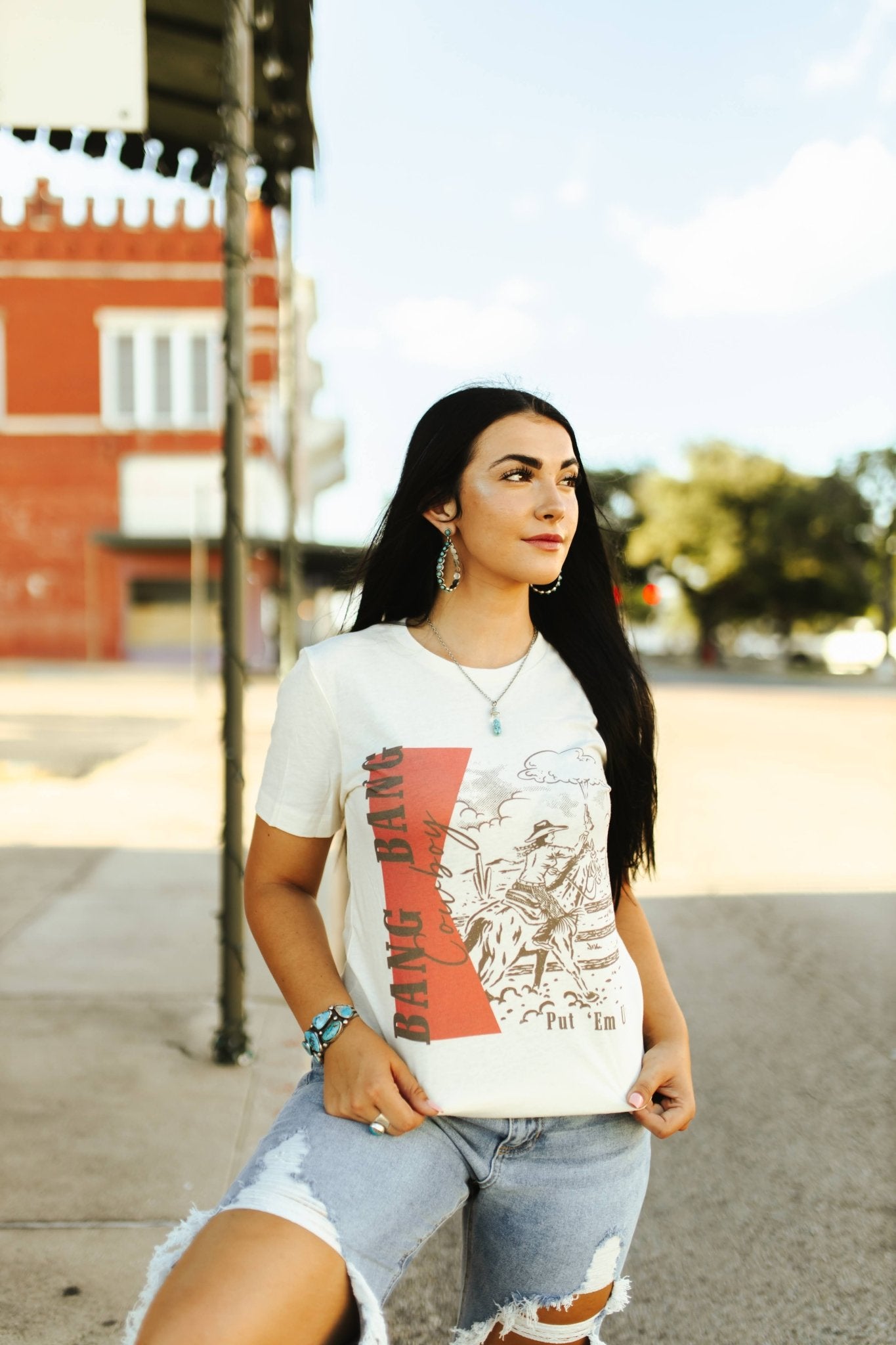 Bang Bang Cowboy Graphic Tee Shirt