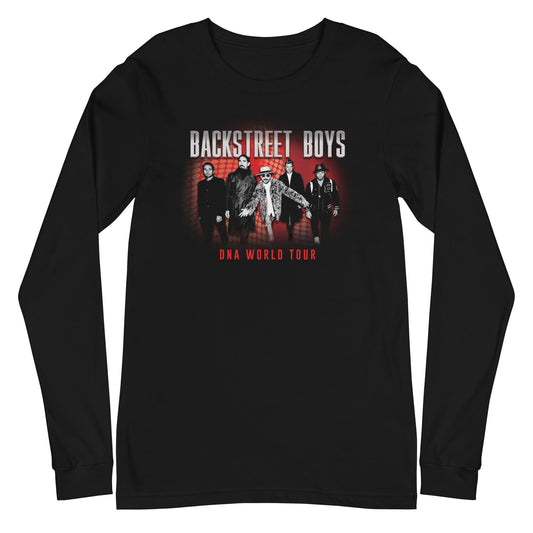 Backstreet Boys DNA World Tour Mens Long Sleeve T Shirt Black