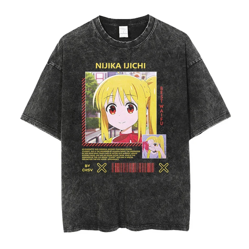 Bocchi The Rock Nijika Ijichi Shirt Oversized Style Anime Shirt