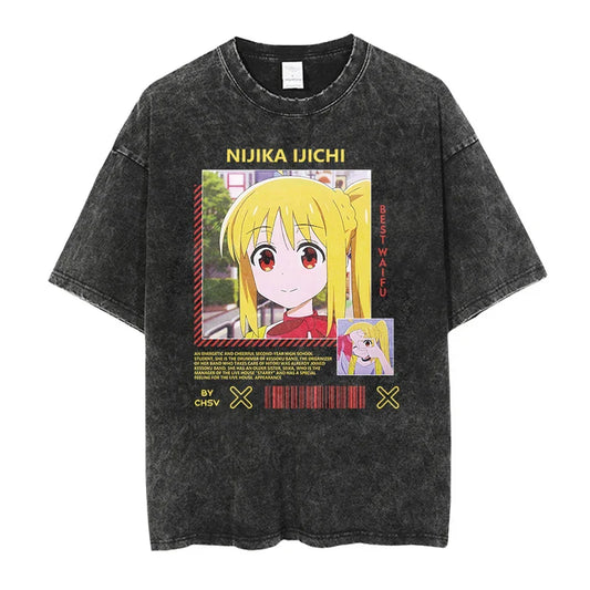 Bocchi The Rock Nijika Ijichi Shirt Oversized Style Anime Shirt
