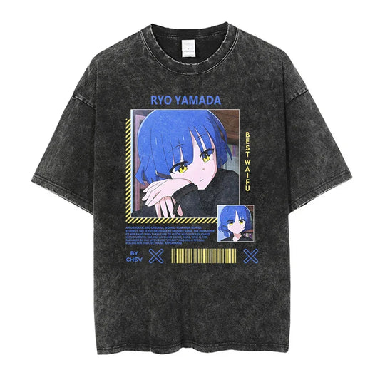 Bocchi The Rock Ryo Yamada Shirt Oversized Style Anime Shirt