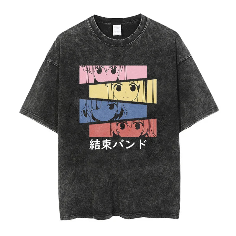 Bocchi The Rock Shirt Oversized Style Anime Shirt