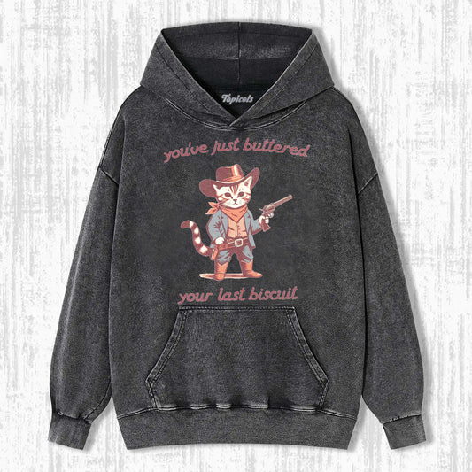 FUNNY COWBOY CAT  HOODIE