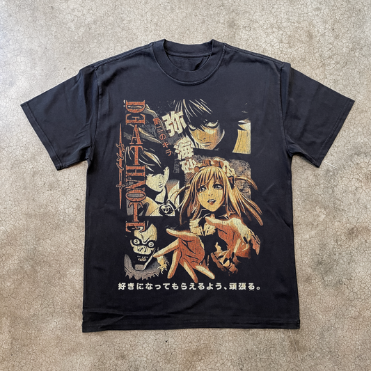 BOOT DEATH NOTE VINTAGE BLACK T-SHIRT