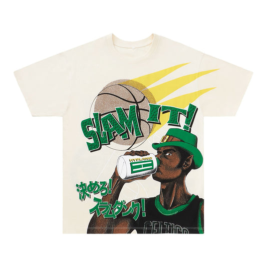 NBA BOSTON CELTICS SLAM IT TSHIRT (CREAM)